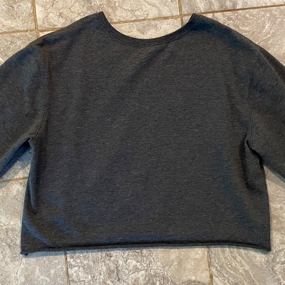 Pink Floyd XL Crew Neck Cropped Long Sleeved Gray Cotton Shirt - Picture 8 of 8